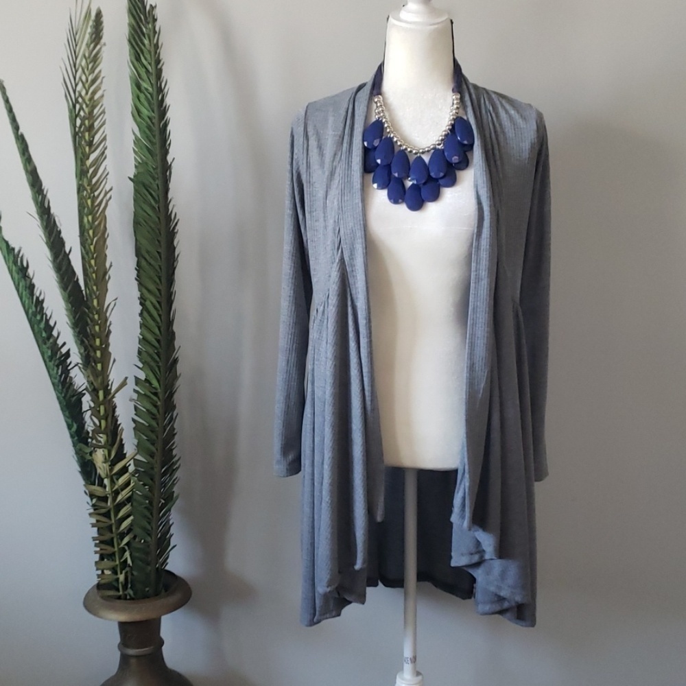 Pretty Young Thing lightweight gray cardigan